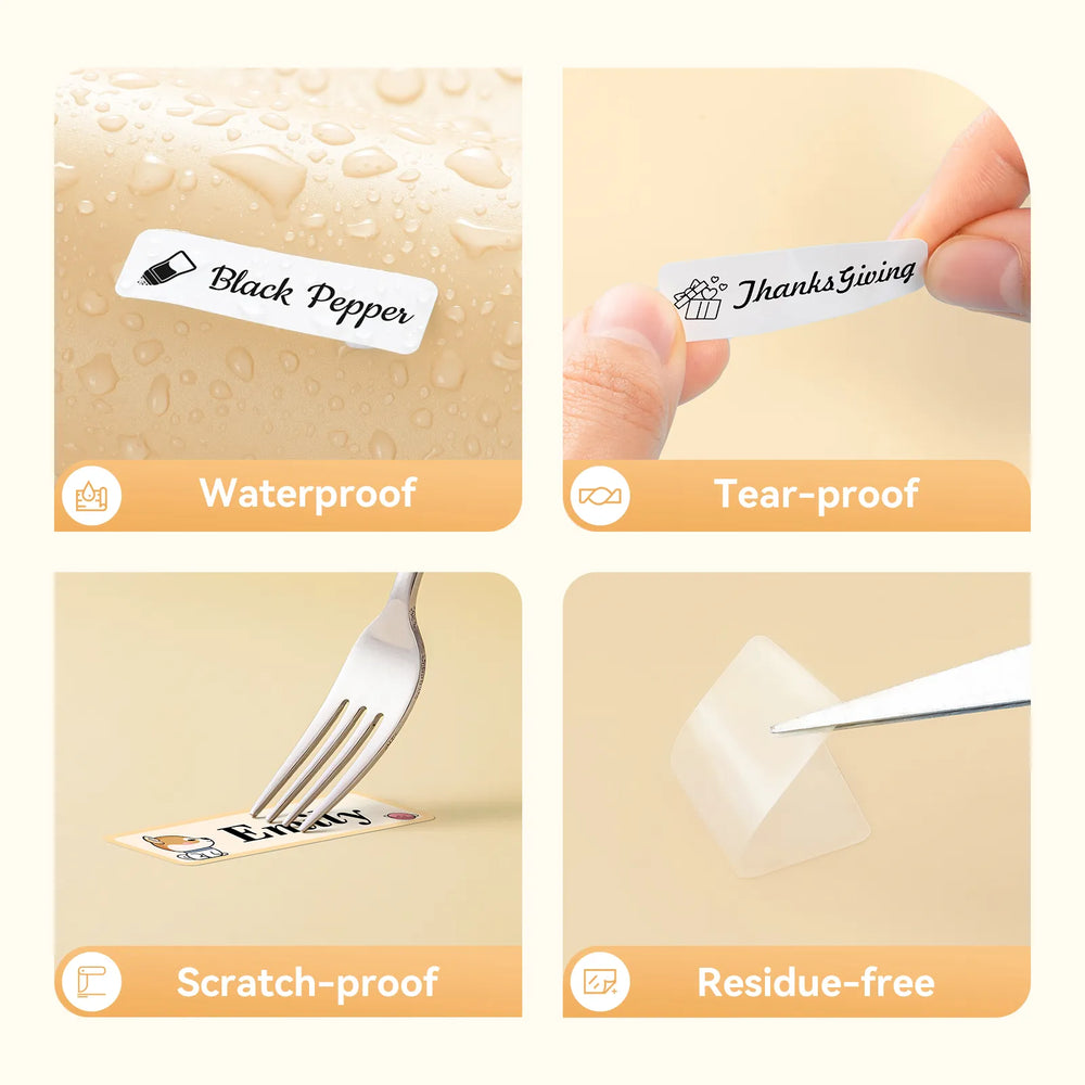 NIIMBOT white Label Tape Set