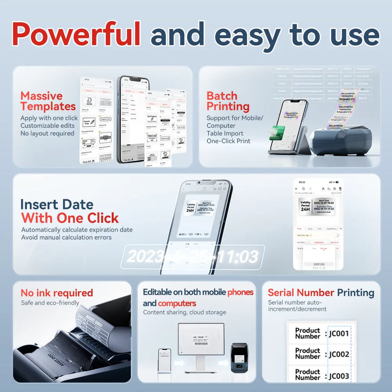NIIMBOT M2 Medical Label Printer, Smart Color Printing with Phones & PC for Various Home Medicine Bottles and Medical Scenarios