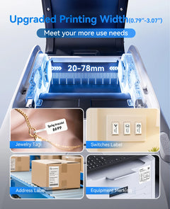 NIIMBOT M3 Inkless Label Maker, 3 Inch Bluetooth Color Thermal Transfer Printer