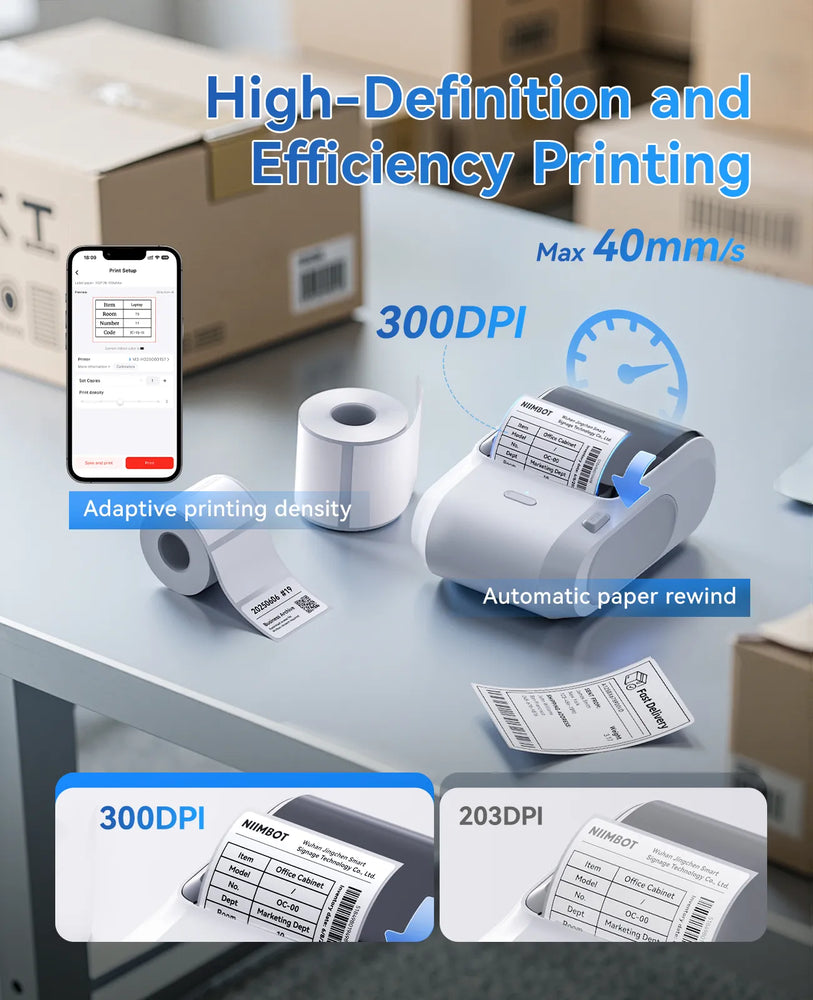 NIIMBOT M3 Inkless Label Maker, 3 Inch Bluetooth Color Thermal Transfer Printer