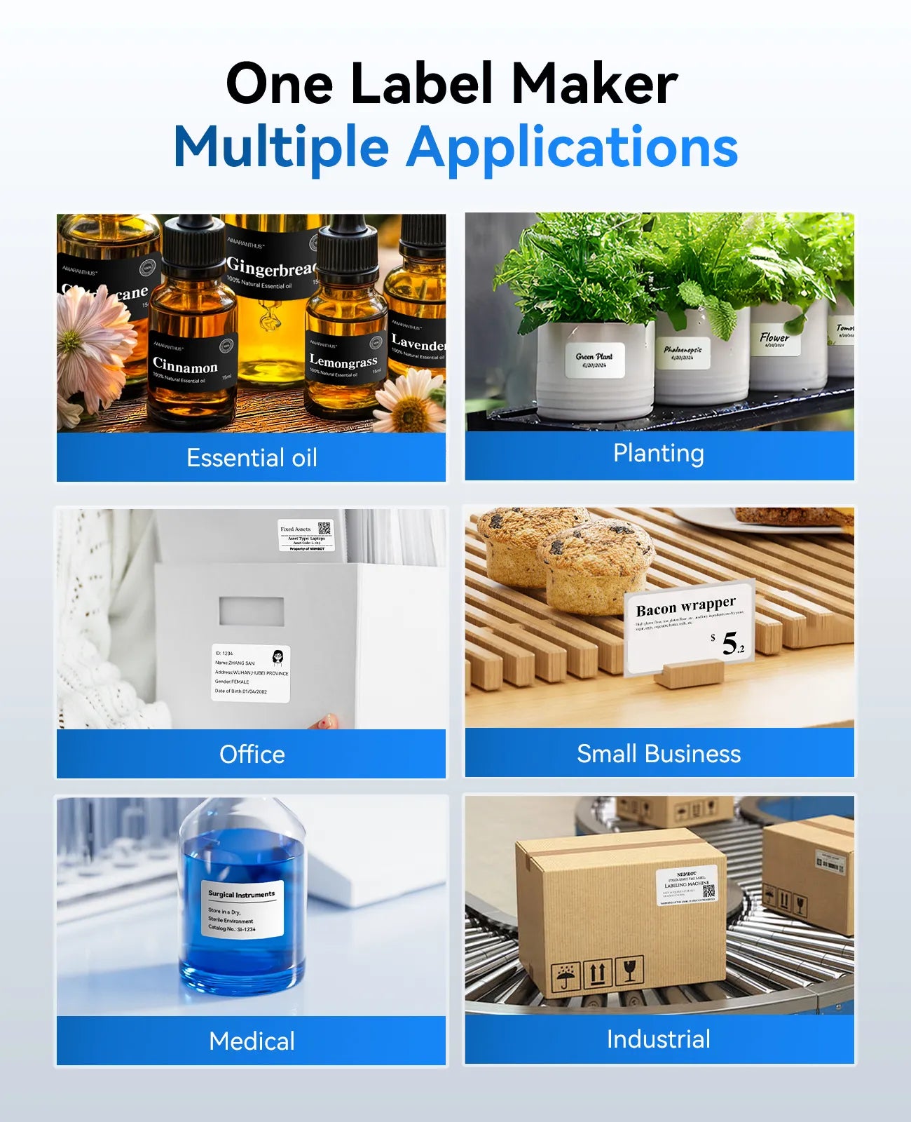 NIIMBOT M3 Inkless Label Maker, 3 Inch Bluetooth Color Thermal Transfer Printer