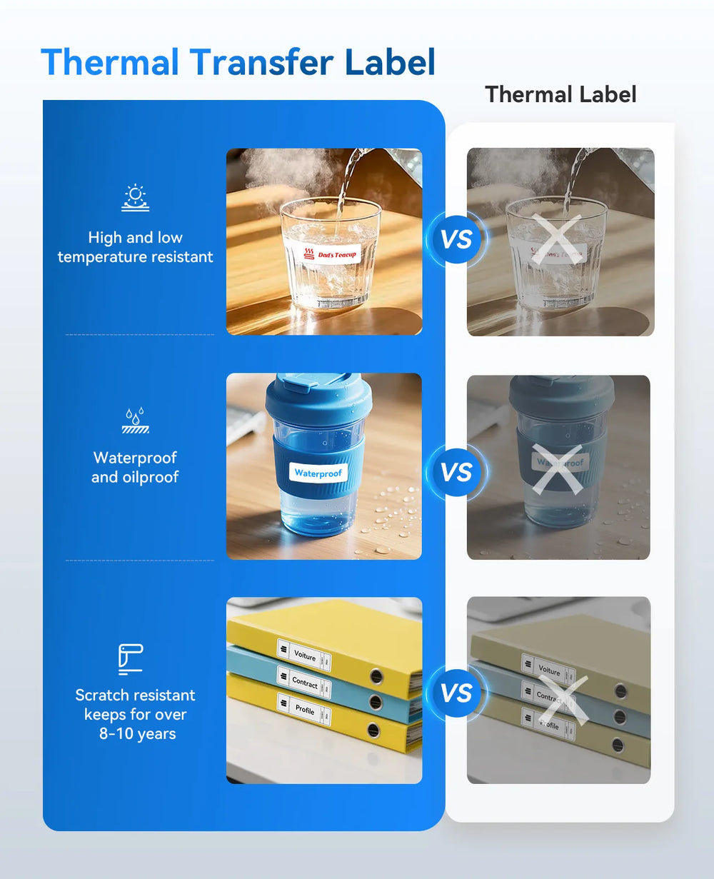 NIIMBOT M3 Inkless Label Maker, 3 Inch Bluetooth Color Thermal Transfer Printer
