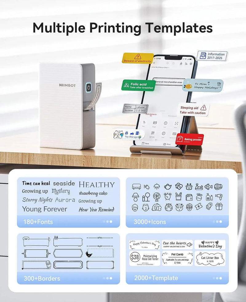 N1 0.5 Inch Thermal Transfer Portable Bluetooth Label Maker-5