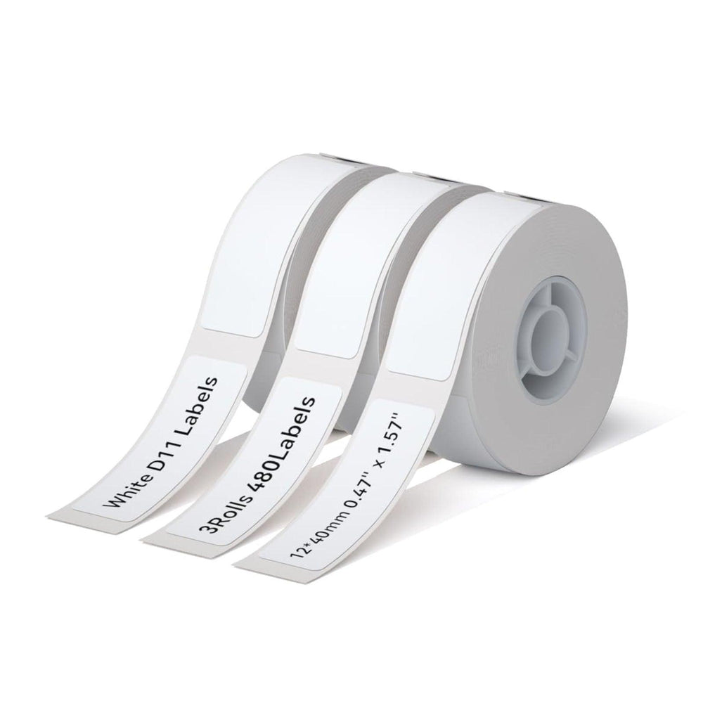 NIIMBOT White Label Tape Set 3Rolls 12X40mm