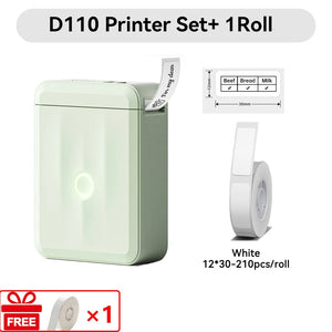 Niimbot D110 Mini Handheld Thermal Label Maker Wireless Sticker Machine Inkless Pocket with Label Sticker for Home Office