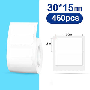 NiiMBOT White Round Color Label Sticker Self-adhesive Paper Thermal Waterproof Digital Number Cake Sealing Roll f B21 B1 Printer