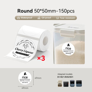 NIIMBOT Thermal Sticker Label Paper for B1 B21 B3S B31 Waterproof Marking Label Price Tag Adhesive Tape Price-tag Sticker