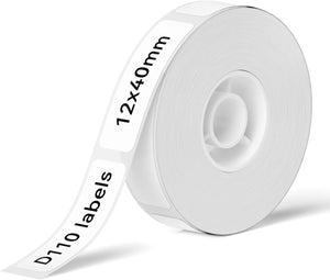 Niimbot Thermal Label White Color Paper 12-15mm Thermal Sticker Paper Roll Waterproof for official D11 D110 D11H D101 Printer