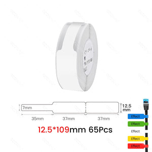 NIIMBOT Sticker Self-adhesive Label Thermal Papers for D11 D101 D110 Mini Printer White Colorful Waterproof Cable Tape Rolls