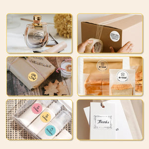 Niimbot Round White Color Label Sticker Paper Rolls for Adhesive Mini Mobile Label Maker B1 B21 Printer Different Size Papers