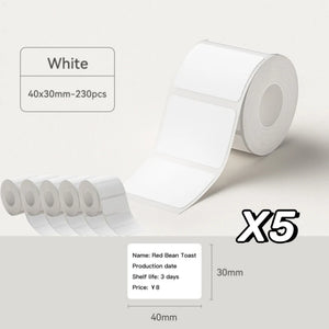 NIIMBOT B21/B1/B3S White Thermal Label Sticker Paper Printable 20-50mm