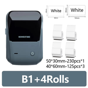 Niimbot B1 Mini Portable Thermal Printer Self-Adhesive Sticker Label Maker Pocket Printer Labeling Machine Bluetooth Niimbot B1