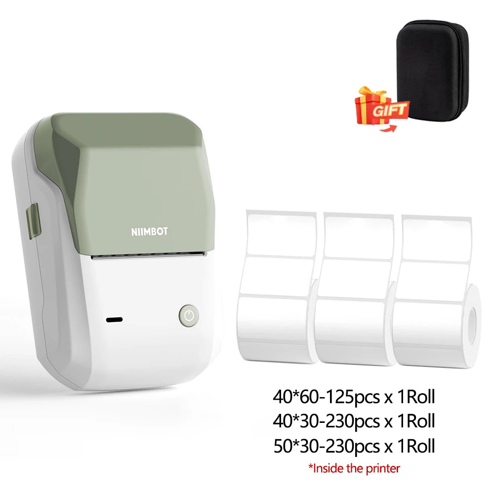 Niimbot B1 Mini Printer Portable Thermal Printer Adhesive Label Wireless Bluetooth Labeler Inkless Sticker Labeling Machine