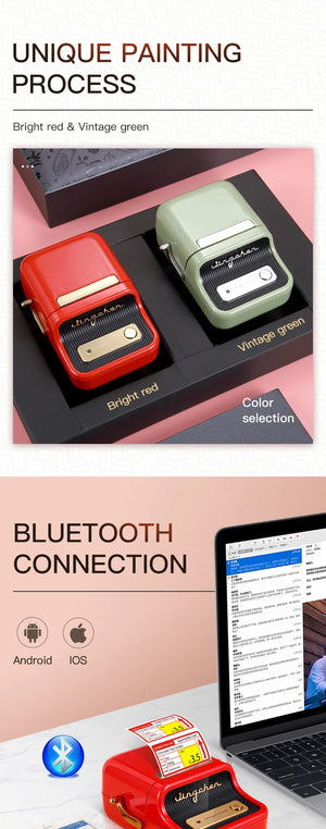Niimbot B21 Portable Label Printer Wireless Bluetooth Label Maker Multifunctional Self-adhesive Pocket Label Machine