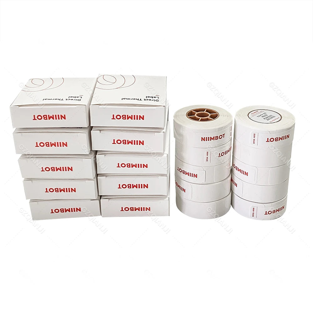 Niimbot Thermal Label White Color Paper 12-15mm Thermal Sticker Paper Roll Waterproof for official D11 D110 D11H D101 Printer