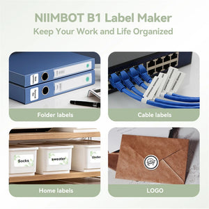 Niimbot B1 Mini Thermal Printer Bluetooth Portable Pocket Label Maker Self-adhesive Sticker Printer Machine For Small Business
