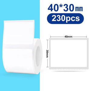 NiiMBOT White Round Color Label Sticker Self-adhesive Paper Thermal Waterproof Digital Number Cake Sealing Roll f B21 B1 Printer