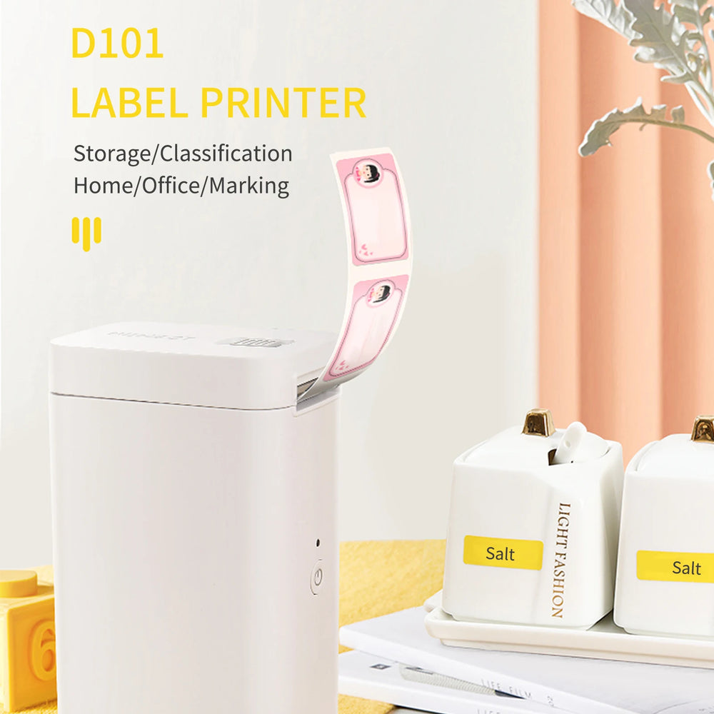 Niimbot D101 Wireless Label Printer Portable Pocket Sticker Printer Mini Bluetooth Thermal Printer Fast Printing Home Use Office