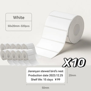 NIIMBOT B21/B1/B3S White Thermal Label Sticker Paper Printable 20-50mm