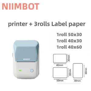 Quality product Niimbot B1 Label Printer Portable Handheld Thermal  Mini Barcode QR Code Sticker Sticky note Rolls Maker