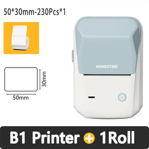 Niimbot B1 Thermal Label Printer Portable Bluetooth Wireless Handheld Pocket Printer Self-adhesive Sticker Maker Price Barcode