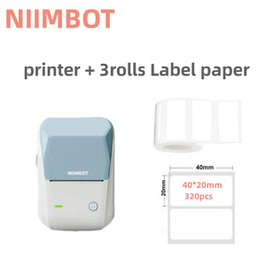 Quality product Niimbot B1 Label Printer Portable Handheld Thermal  Mini Barcode QR Code Sticker Sticky note Rolls Maker