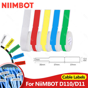 Niimbot D110 Mini Smart Portable Label Printer Thermal Cable Sticker Adhesive Waterproof Identification Fiber Tag For D101/D11/H
