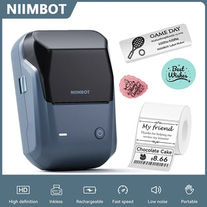 Niimbot B1 Portable Thermal Label Printer Wireless Sticker Printer For Home Adhesive Label Maker Compatible With iOS & Android