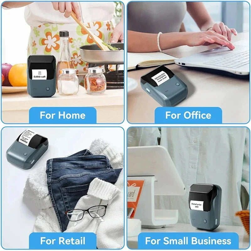 Niimbot B1 Thermal Label Printer Portable Bluetooth Wireless Handheld Printer Self-adhesive Sticker Maker Price Barcode