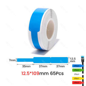 NIIMBOT Sticker Self-adhesive Label Thermal Papers for D11 D101 D110 Mini Printer White Colorful Waterproof Cable Tape Rolls