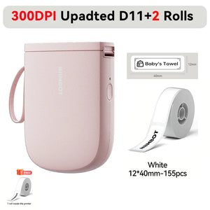 Niimbot Upgraded D11 Mini Thermal Printer 300 DPI Wireless Self-Adhesive Label Maker Inkless Pocket Barcode Name Tag  Labeller