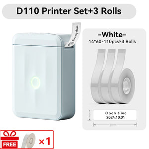 Niimbot D110 Mini Handheld Thermal Label Maker Wireless Sticker Machine Inkless Pocket with Label Sticker for Home Office