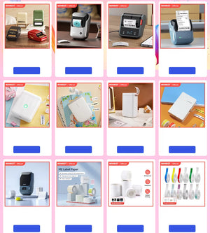 Niimbot B1 Thermal Label Printer Bluetooth Portable Pocket Label Maker Barcode QR Code Self-adhesive Sticker Labeling Machine