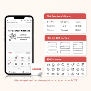 NiiMbot B21 Mini Thermal Printer Wireless Barcode Label Maker Bluetooth Portable Adhesive Label Printers for Office Commercial