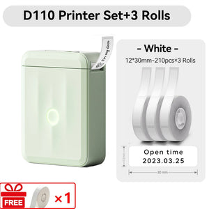 Niimbot D110 Mini Handheld Thermal Label Maker Wireless Sticker Machine Inkless Pocket with Label Sticker for Home Office