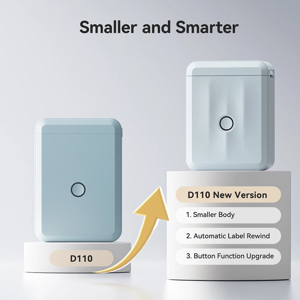 Niimbot D110 Mini Handheld Thermal Label Maker Wireless Sticker Machine Inkless Pocket with Label Sticker for Home Office