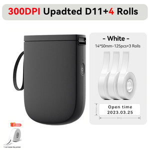 Niimbot Upgraded D11 Mini Thermal Printer 300 DPI Wireless Self-Adhesive Label Maker Inkless Pocket Barcode Name Tag  Labeller