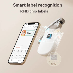 Niimbot Upgraded D11 Mini Thermal Printer 300 DPI Wireless Self-Adhesive Label Maker Inkless Pocket Barcode Name Tag  Labeller