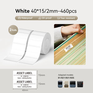 NIIMBOT Thermal Sticker Label Paper for B1 B21 B3S B31 Waterproof Marking Label Price Tag Adhesive Tape Price-tag Sticker