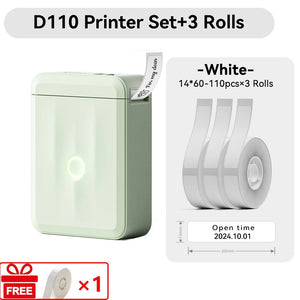 Niimbot D110 Mini Handheld Thermal Label Maker Wireless Sticker Machine Inkless Pocket with Label Sticker for Home Office