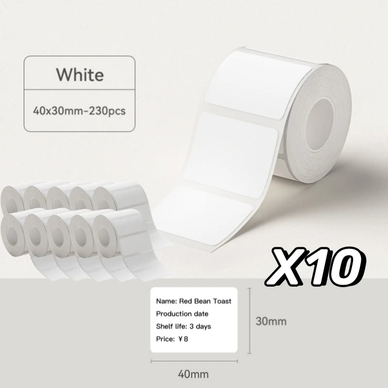 NIIMBOT B21/B1/B3S White Thermal Label Sticker Paper Printable 20-50mm