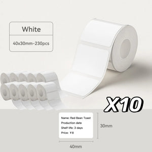NIIMBOT B21/B1/B3S White Thermal Label Sticker Paper Printable 20-50mm