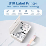 NIIMBOT B18 Color Label Printer, Wireless Bluetooth Connection, Portable,Mobile Editing,Support Color Printing Rechargeable