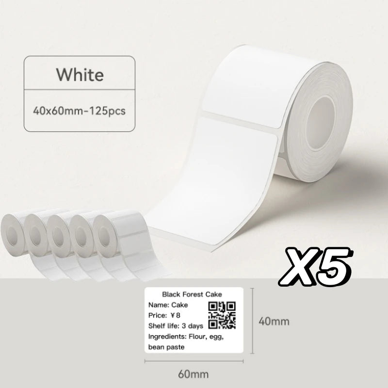 NIIMBOT B21/B1/B3S White Thermal Label Sticker Paper Printable 20-50mm