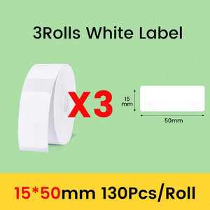 Niimbot D11 D101 D110 Offical Label Sticker Paper Rolls Various sizes of White Color Label Papers 3 5 10 Rolls for Printer USE