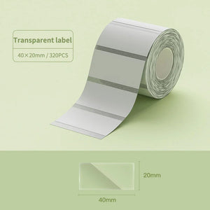 Niimbot B21/B1/B3S Thermal Label Sticker Paper Printable White 20-50mm Width Clothing Tag Commodity Price Food Self-Adhesive