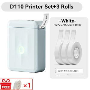 Niimbot D110 Mini Handheld Thermal Label Maker Wireless Sticker Machine Inkless Pocket with Label Sticker for Home Office