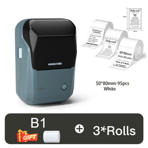 NIIMBOT B1 Portable Thermal Printer With Tapes 2 Inch Adhesive Label Printer Mini Bluetooth Sticker Maker Support Smartphones PC