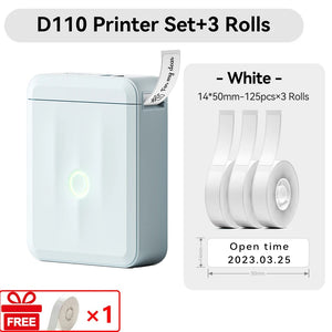 Niimbot D110 Mini Handheld Thermal Label Maker Wireless Sticker Machine Inkless Pocket with Label Sticker for Home Office