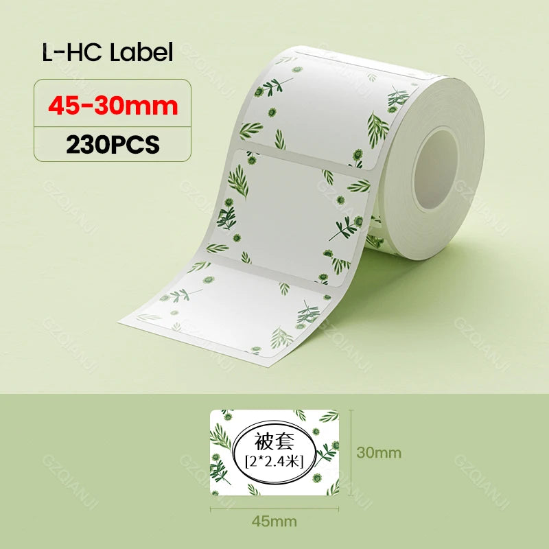 NiiMBOT White Round Color Label Sticker Self-adhesive Paper Thermal Waterproof Digital Number Cake Sealing Roll f B21 B1 Printer